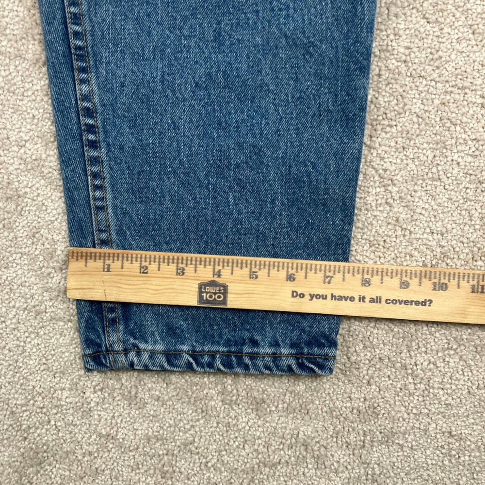 Vintage Levi Mens 36x30 (Fit 32x30) 550 Relaxed Tapered Jeans Blue Made USA 90's - Picture 9 of 10